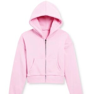 Katie J NYC Dylan Zip Crop Hoodie
Pink